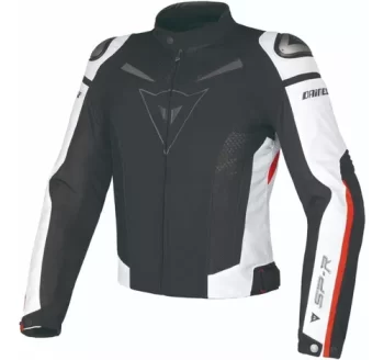 Chamarra Dainese Super Speed Negro/blanco/rojo