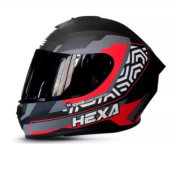 CASCO EDGE FRANKIE HEXA NEGRO ROJO - Image 2